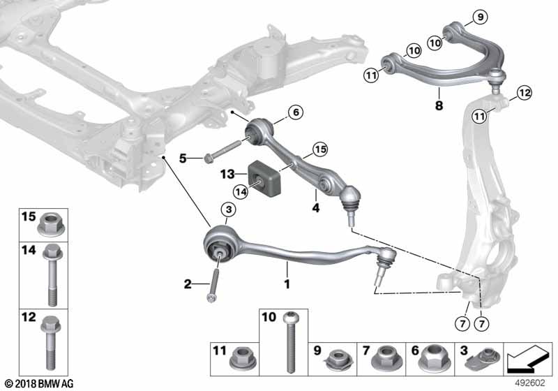 G07/G07N/G05/G06 Тяга с гидравлической опорой левый