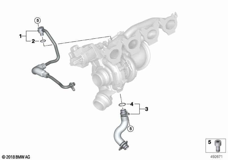 Подача масла турбонагнетателя
