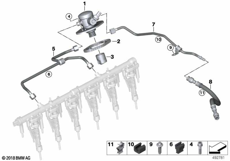 Насос высокого давления/трубопроводы