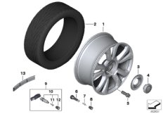 Колесо с легкоспл.диском BMW Styling 713