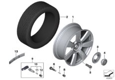 Колесо с легкоспл.диском BMW Styling 712
