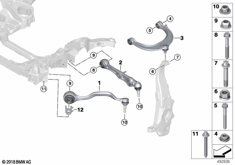 Нижний рычаг подвески Rolls Royce Cullinan