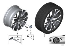BMW кол.с л/с диск.V-обр.спицы 772 - 19"