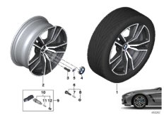 BMW л/с диск сдвоенные спицы 798M - 18"