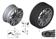 BMW л/с диск, сдв. спицы 800M — 19″ 20"