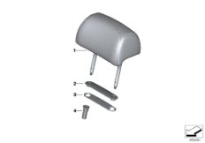 Подголовник заднего сиденья