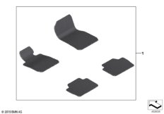 Ножные коврики Individual, KA552