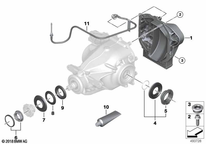 G05/G06/G07 Крышка Зд редуктора