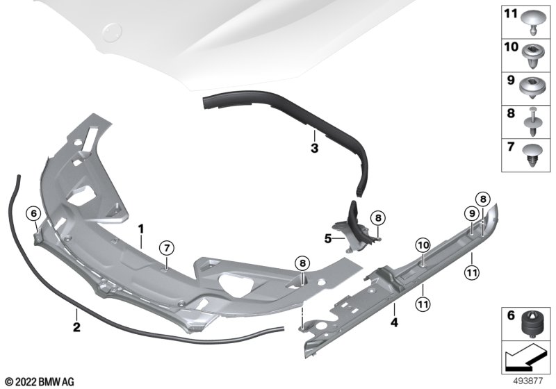 Уплотнители капота