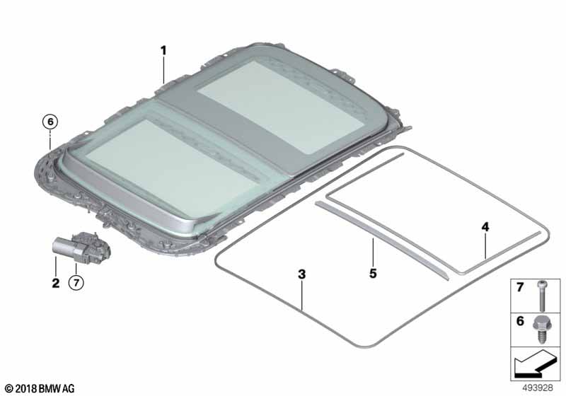 Панорамная крыша с электроприводом