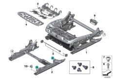 Каркас подушки переднего сиденья