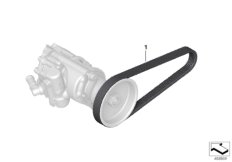 Ременный привод насоса гидроус.рул.упр.