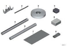 Различные детали для ремонта проводов
