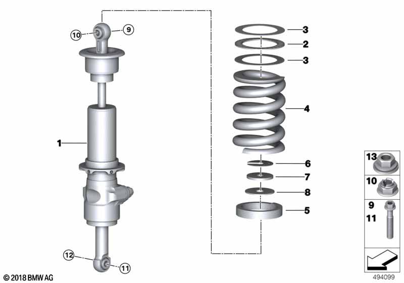 Пружины амортизатора задней подвески