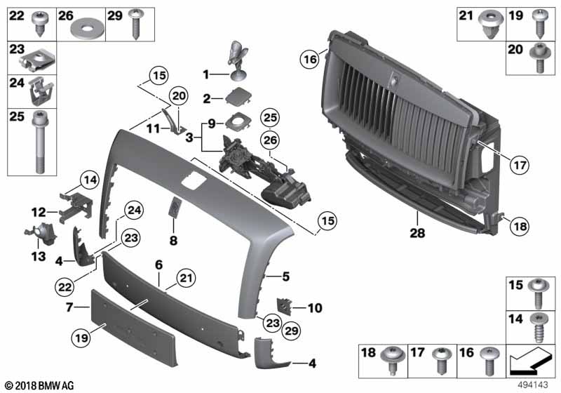 Решетка радиатора / фигура на капоте