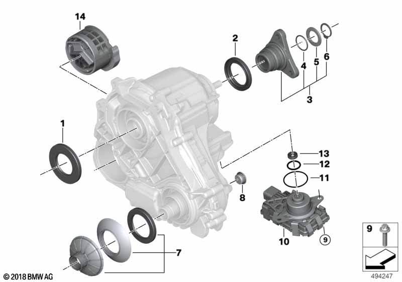 Детали раздаточной коробки ATC 13