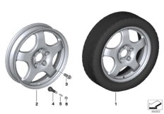Аварийное колесо легкосплавное