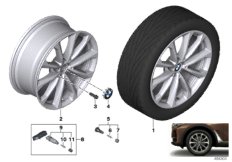 BMW кол.с л/с диск.V-обр.спицы 750 - 20"