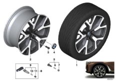 BMW л/с диск с Y-обр.спицами 752 - 21"