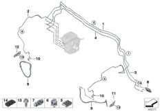 Трубопровод тормозного привода Пд
