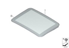 Стеклянная подъемно-сдвижная крышка люка