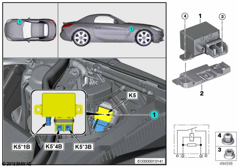 Реле электровентилятора двигателя K5