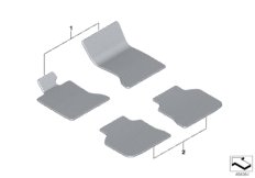 Полный к-т,всепогодн.напольные коврики