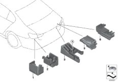 Держатель блоков в багажном отделении