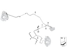 Трубопровод тормозного привода Пд