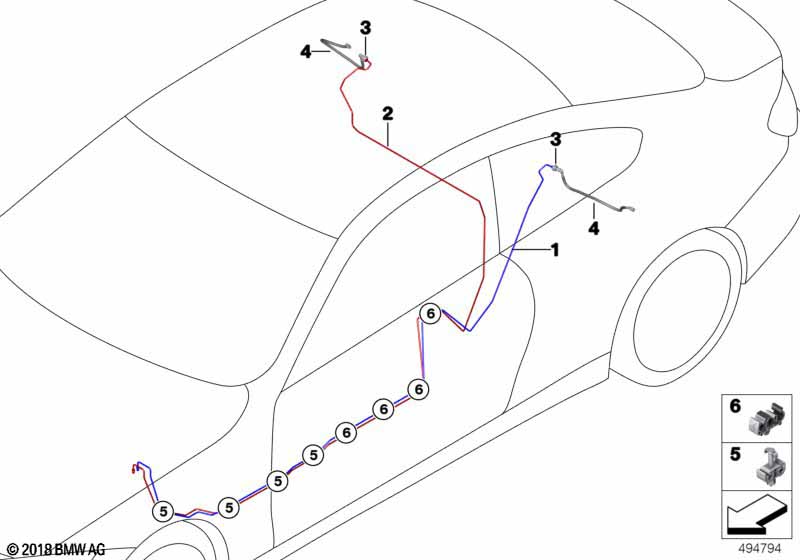 Трубопровод тормозного привода Зд