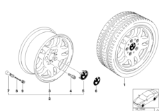 Дизайн со сдвоенными спицами (диз. 30)