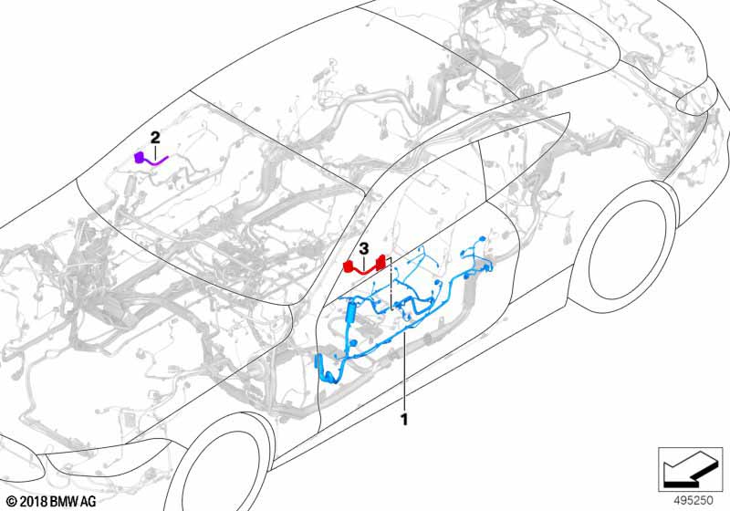 Жгут проводов двери