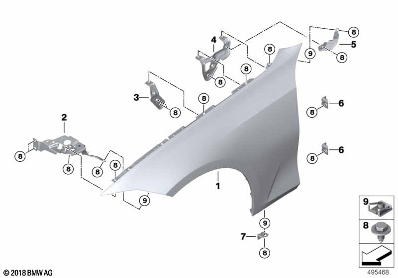 G20 крыло левое переднее