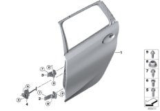 Задняя дверь - петля/ограничитель двери