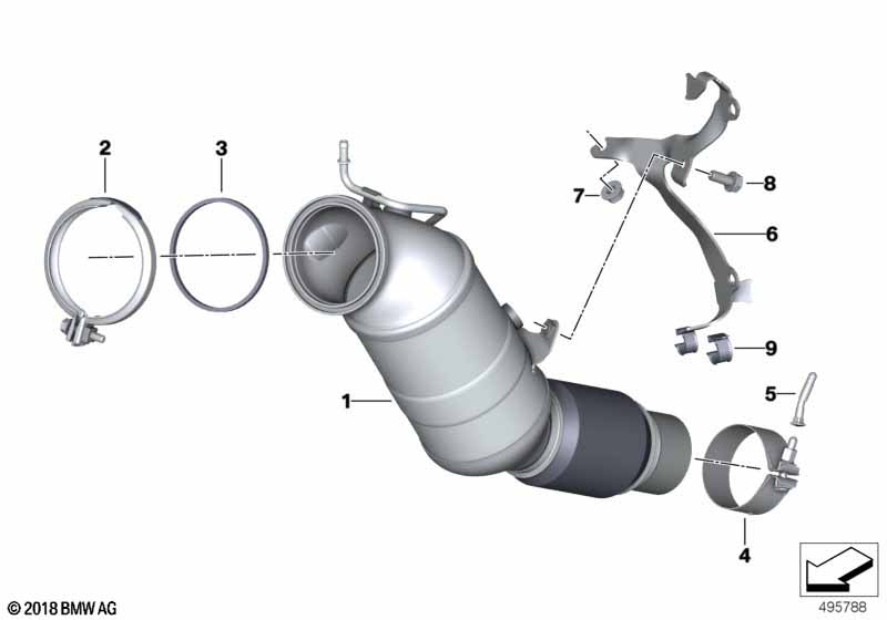 Катализатор рядом с двигателем