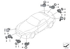 Сигнализация авар.сближен.при парк.(PDC)