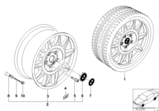 Диск со сдвоенными спицами M II (диз.39)