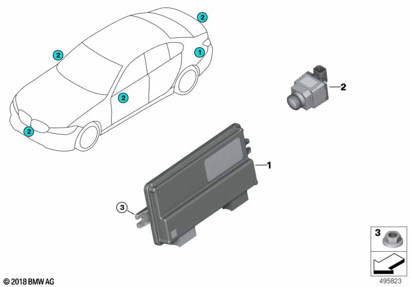 ЭБУ камеры кругового обзора