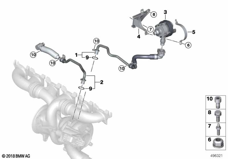 Система охлаждения турбонагнетателя
