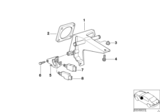Опорный кронштейн педали