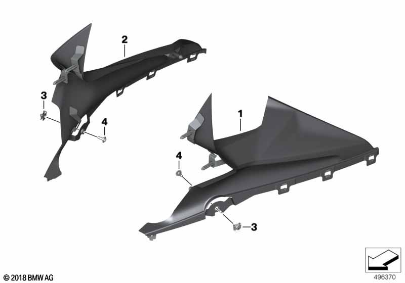 Боковая облицовка карбон