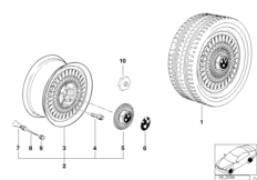 Дизайн с крестообразными спицами(диз.17)