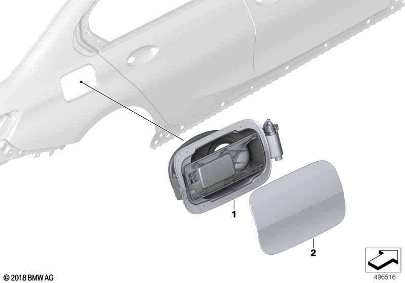 Заслонка заливного отверстия