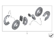 К-т спорт.торм.сист.M красн.Пд/Зд