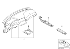 Доосн.декор.планками Alu Cube серебр.