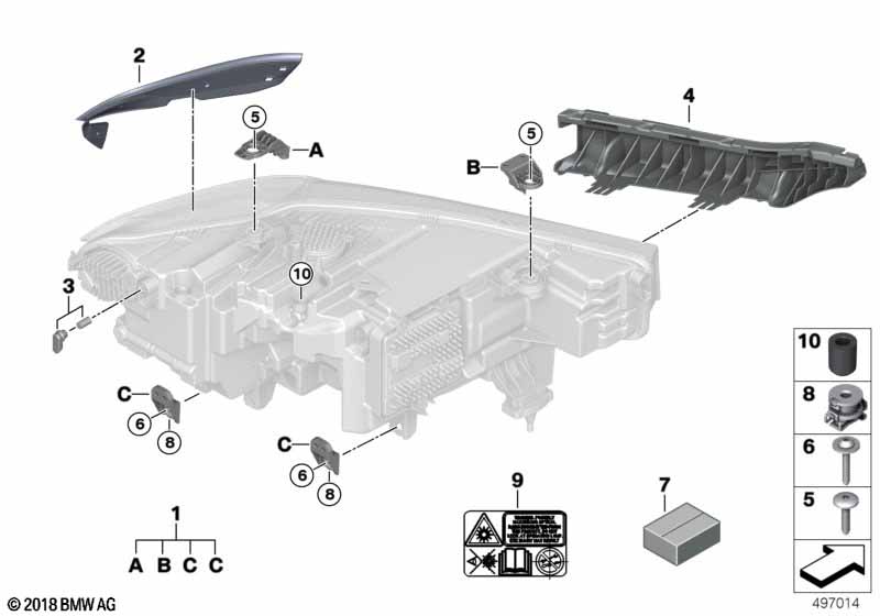 Детали фары