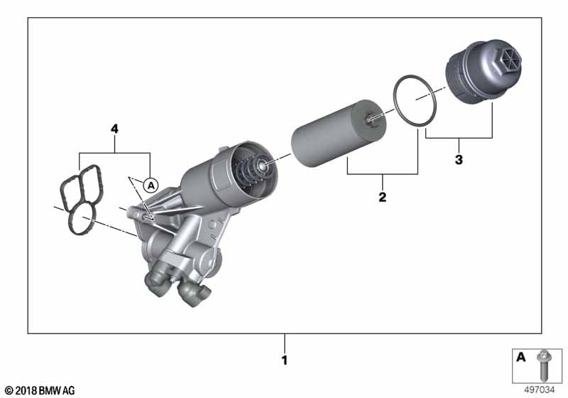 S58 корпус масляного фильтра