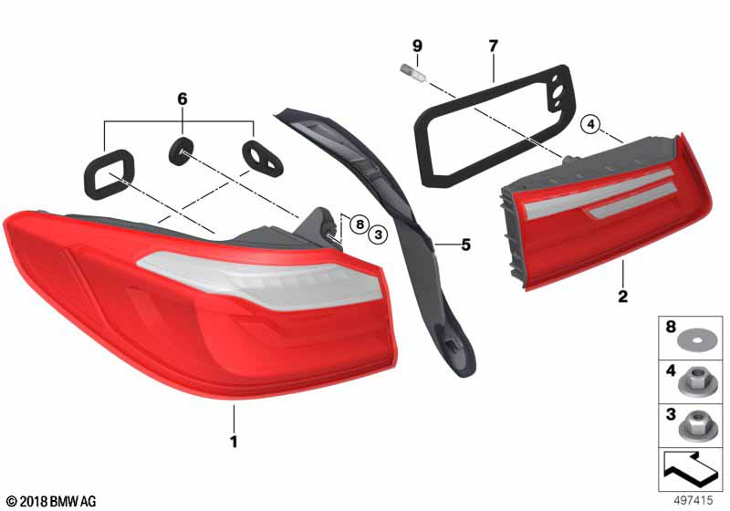 Блок задних фонарей