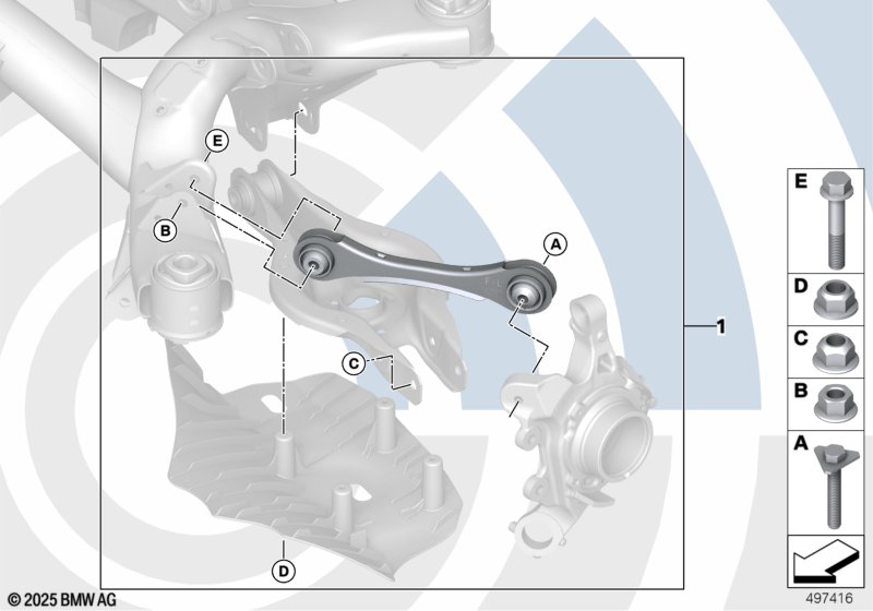 Ремонтный комплект направл.рычага