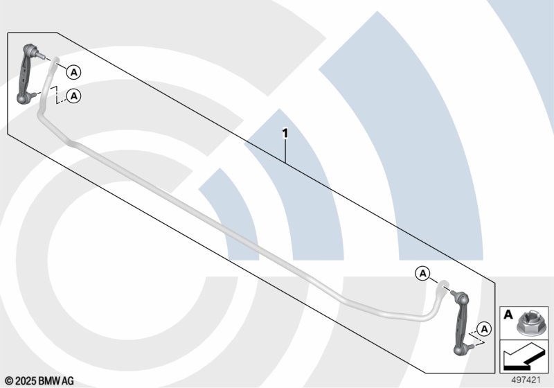 Ремкомплект стойки штанги стабилизатора